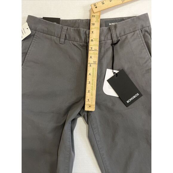 Bonobos Mens STRETCH Washed Chino Pants Athletic Size 29x32 NWT Gray Castlerock - Picture 5 of 8